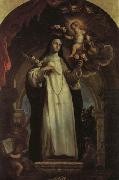COELLO, Claudio St.Rose of Lima oil painting on canvas